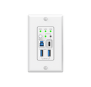 2-Host USB-C & USB 3.2 Gen 1 100m Extender over HDBaseT