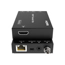 4K HDMI & USB-C 50m Wall Plate Extender Kit over Ethernet
