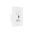 4K HDMI & USB-C 50m Wall Plate Extender Kit over Ethernet
