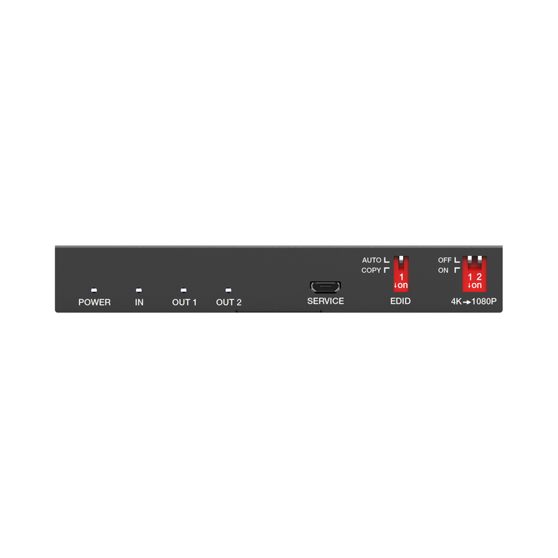 4K 1x2 HDMI Splitter with Scaler & Audio Extract