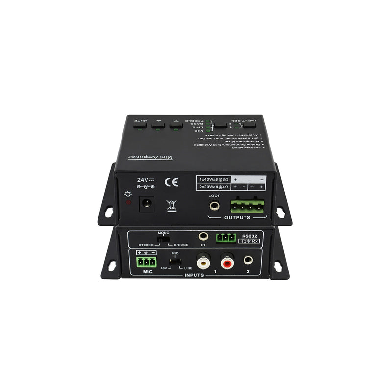 2x20W Class-D Audio Amplifier with 3 Inputs