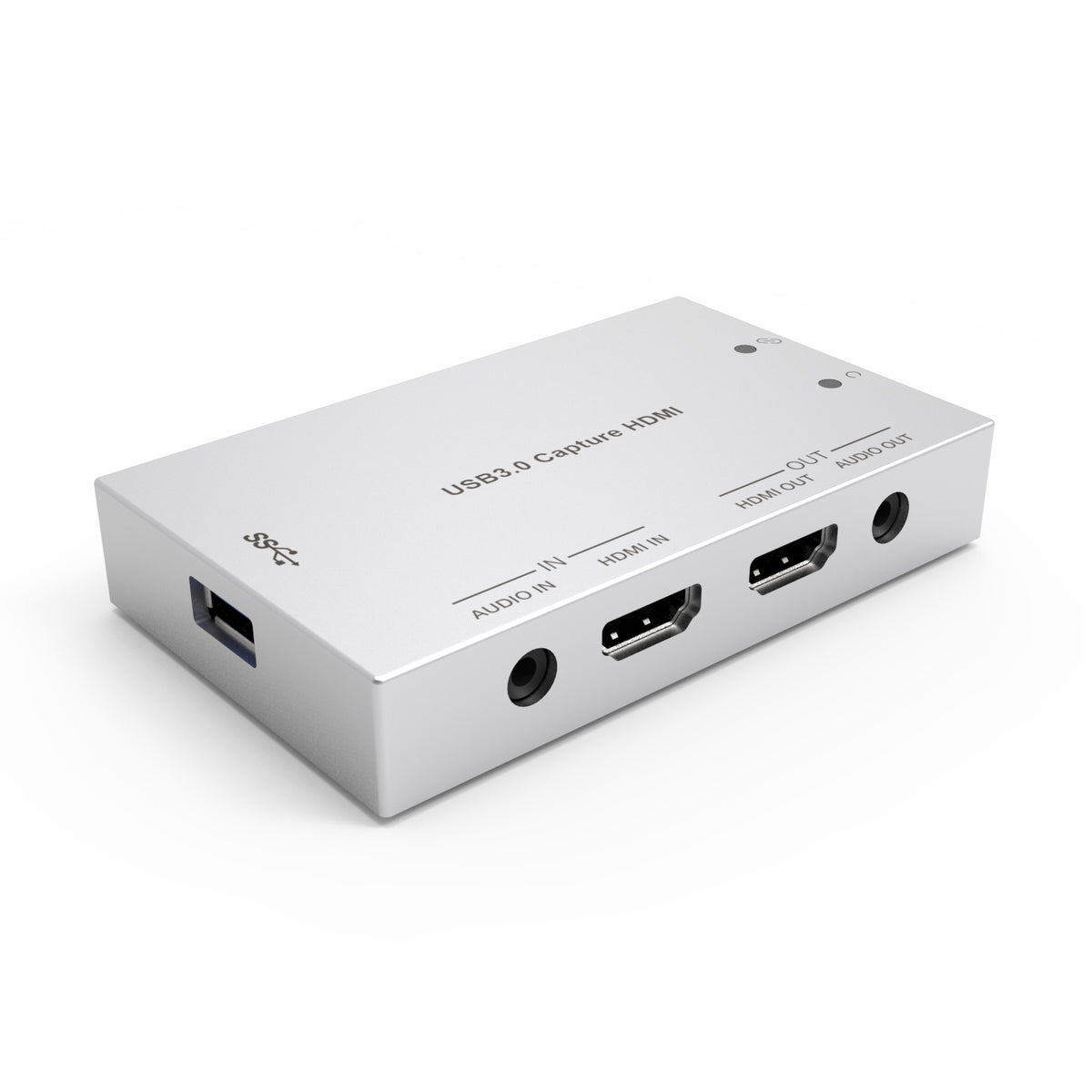 HDMI to USB Capture Dongle with HDMI Loop Out Separate Audio Inp