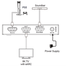 8K HDMI 2.1 Audio Extractor with eARC for Soundbars