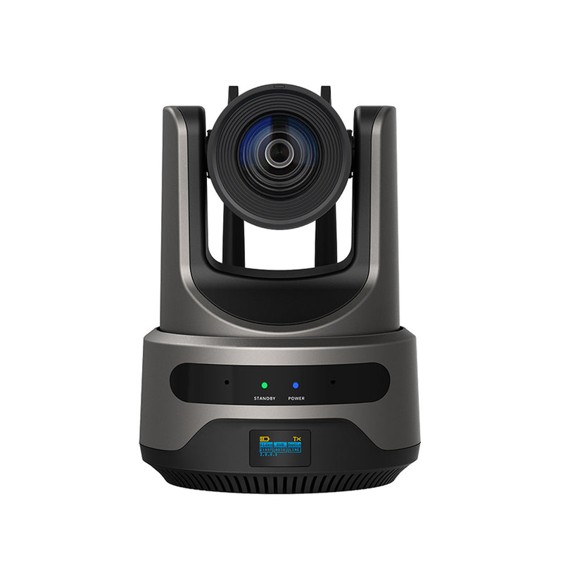 4K Wireless PTZ Camera with HDMI/IP/USB-C & AI Auto Tracking (Gray)