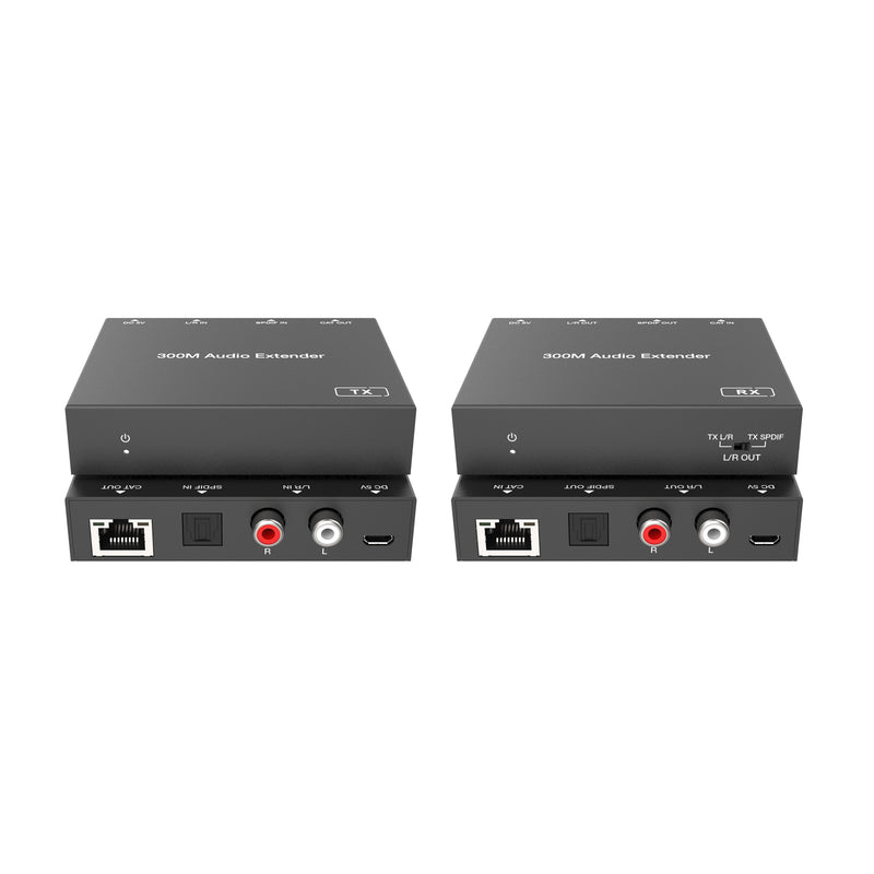 Audio 300m Extender over Ethernet (Tx/Rx)