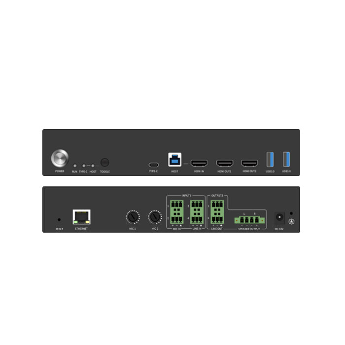 Conference System with USB-C & HDMI Inputs and Built-in DSP