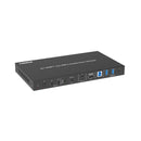 4K 2x1 Presentation Switcher with USB-C & HDMI Inputs, Audio Input & Output, 2 LAN Ports