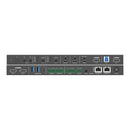 4K 4x2 Presentation Switcher with USB-C & HDMI Inputs, Audio Input & Output, 2 LAN Ports