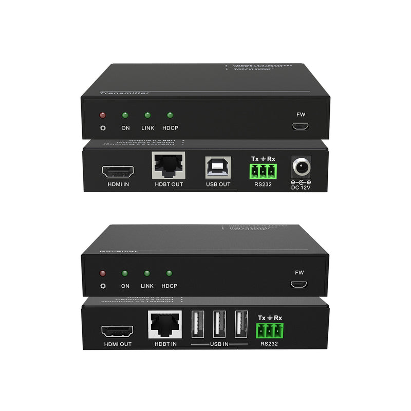 4K60 HDMI 100m Extender over HDBaseT with USB (Tx/Rx)