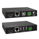 4K60 HDMI 100m Extender over HDBaseT with USB (Tx/Rx)