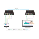 4K60 HDMI 100m Extender over HDBaseT with USB (Tx/Rx)