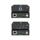 1-Host USB-C & USB-A 3.0 100m Extender over HDBaseT