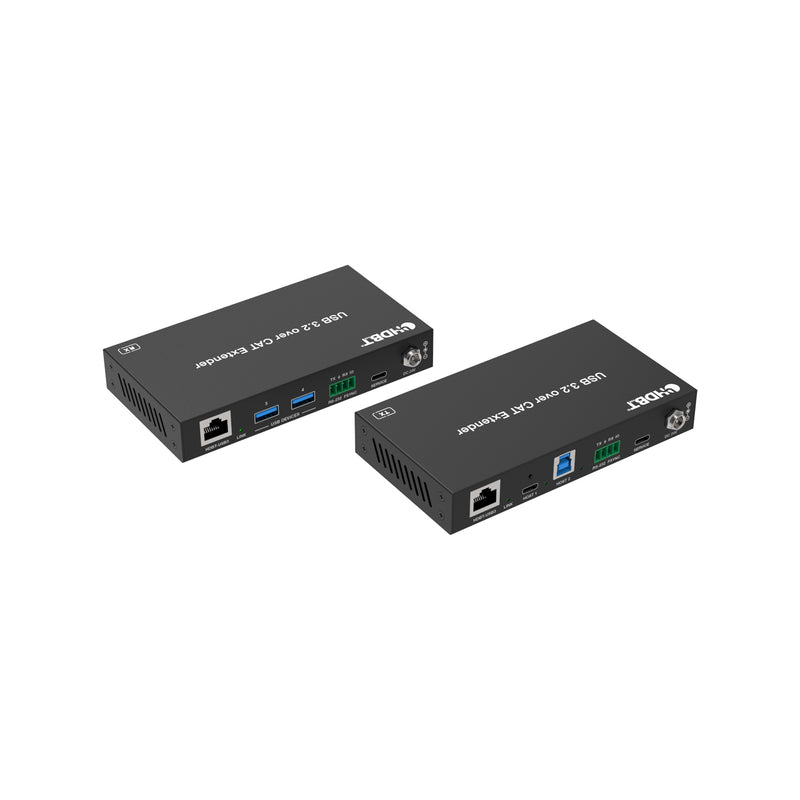 2-Host USB-C & USB 3.2 Gen 1 100m Extender over HDBaseT