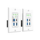 2-Host USB-C & USB 3.2 Gen 1 100m Extender over HDBaseT