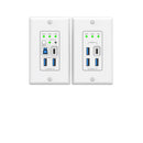 2-Host USB-C & USB 3.2 Gen 1 100m Extender over HDBaseT