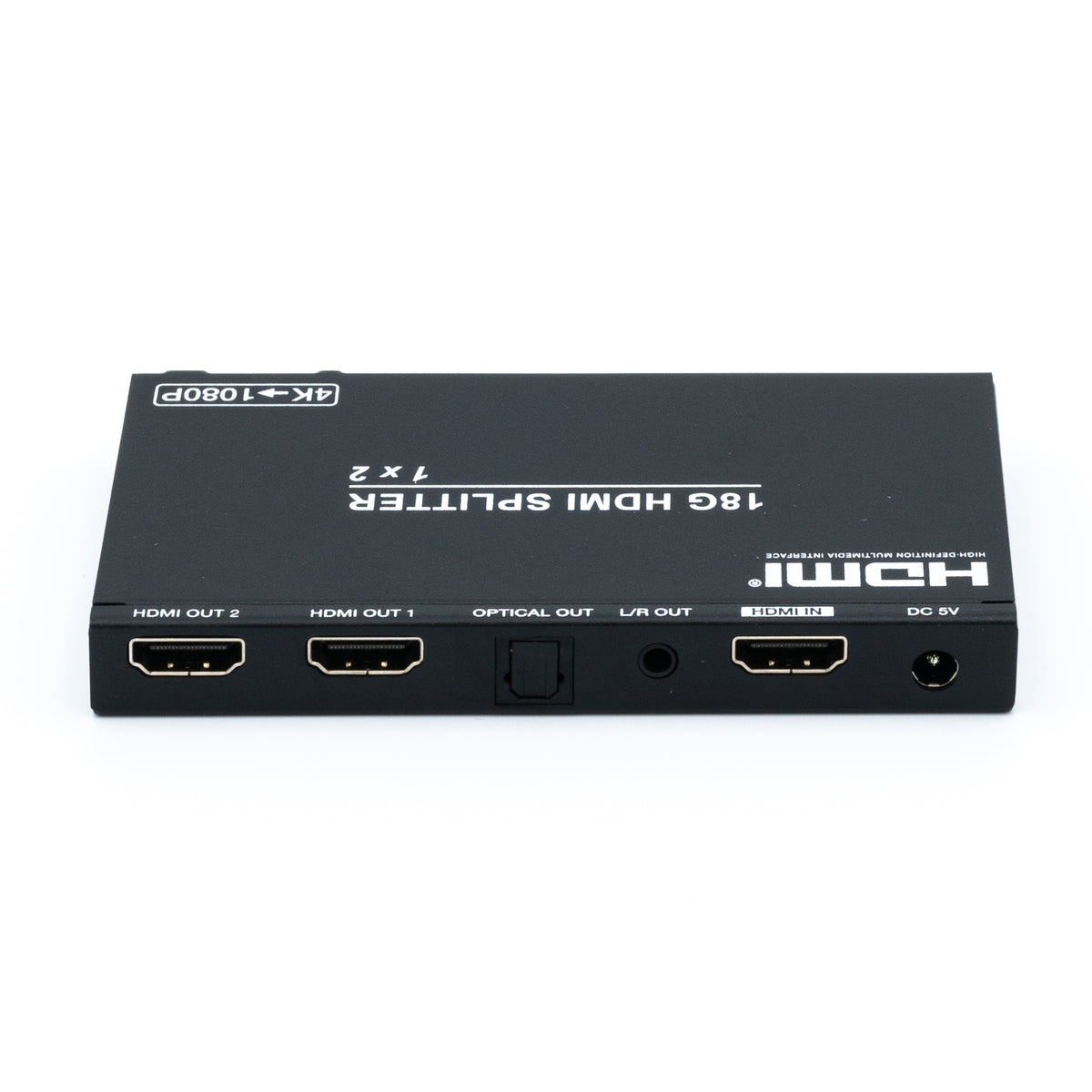 4K 1x2 HDMI Splitter with Scaler & Audio Extract