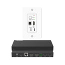 4K HDMI & USB-C 70m Wall Plate Extender over HDBaseT with USB