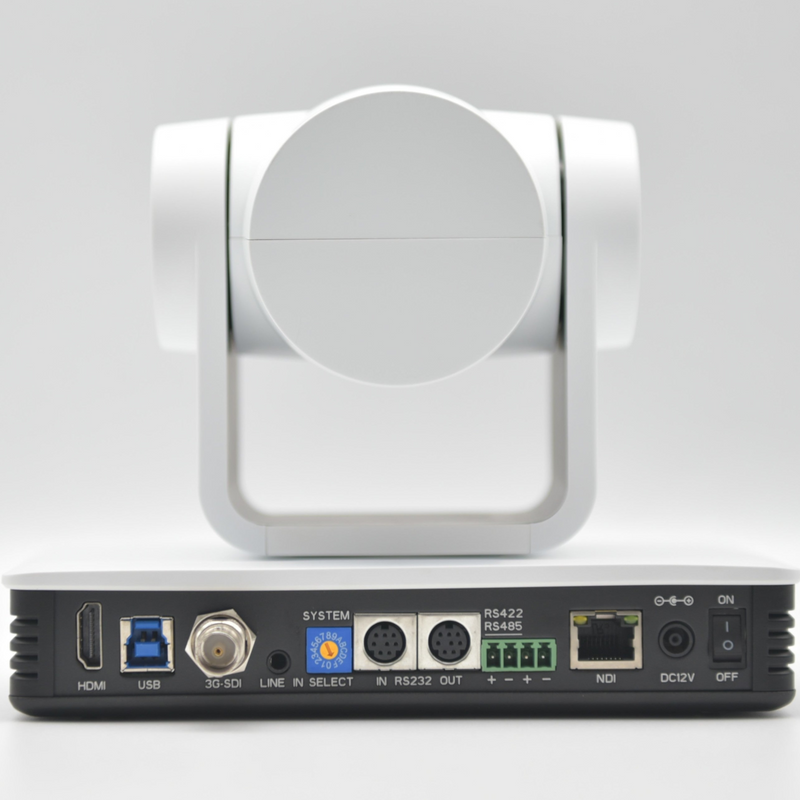 HD PTZ AI NDI Camera with HDMI/IP/3G-SDI/USB3.0 (White)