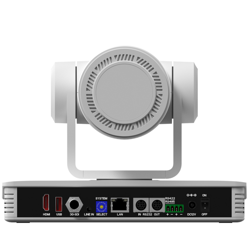 4K PTZ AI Camera with HDMI/IP/3G-SDI/USB  (White)