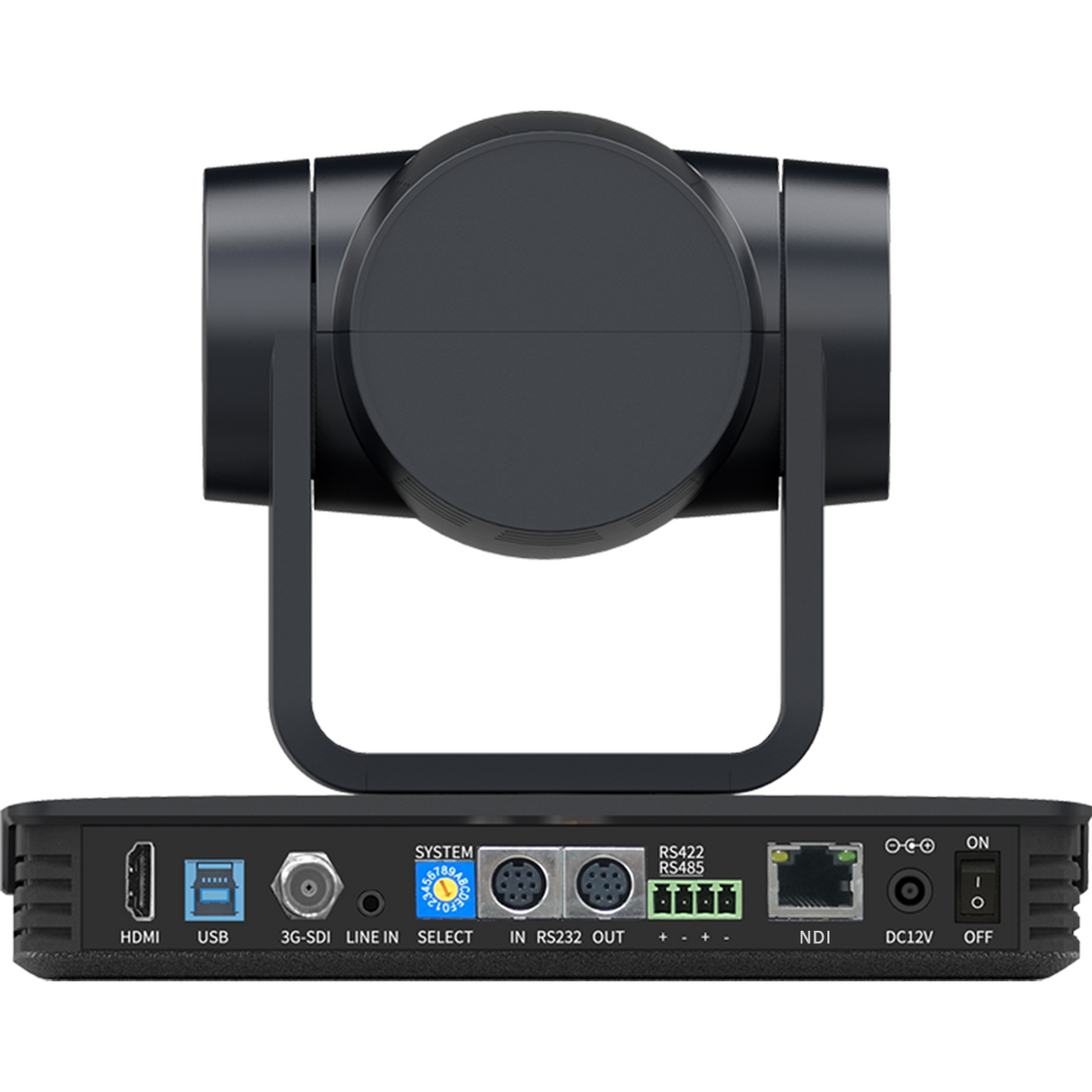 Full HD NDI PTZ Camera with HDMI/IP/3G-SDI/USB & AI Auto Tracking (Bla