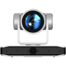 4K Dual-Lens PTZ Camera with HDMI/IP/USB & AI Voice Tracking (Silver)