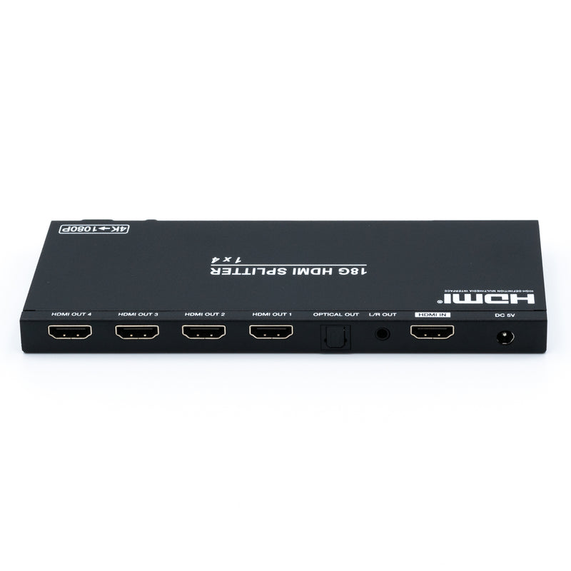 4K HDMI 1-4 Splitter with Scaler/Audio Extract