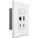 4K HDMI & USB-C 70m Wall Plate Extender over HDBaseT with USB