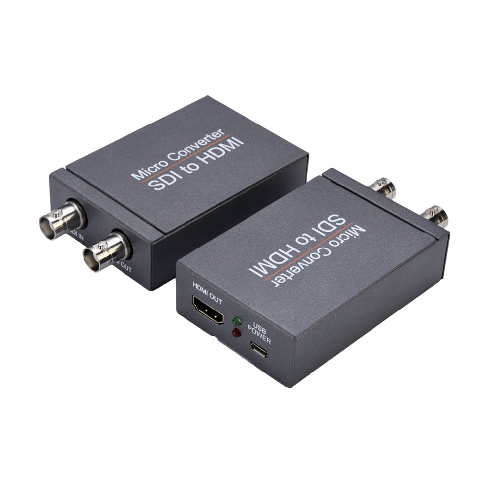 Lazmin Mini HD SDI naar HDMI Converter, HD/3G-SDI connectoradapter ondersteunt 1080P Local Loop Output Signal Adapter Lazmin Mini HD SDI naar HDMI Converter, HD/3G-SDI connectoradapter ondersteunt 1080P Local Loop Output Signal Adapter
